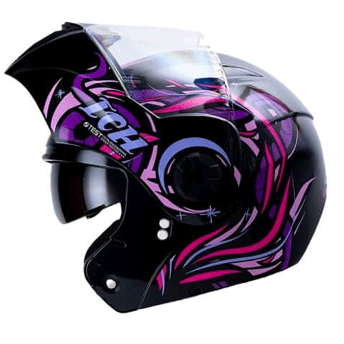 Casco Ich 3110S Calmnezz Negro/Morado