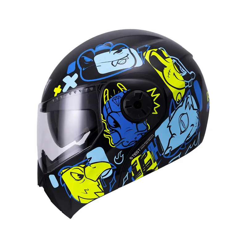 Casco Ich 3110S Kids Wild Soul Negro Brillante/Azul