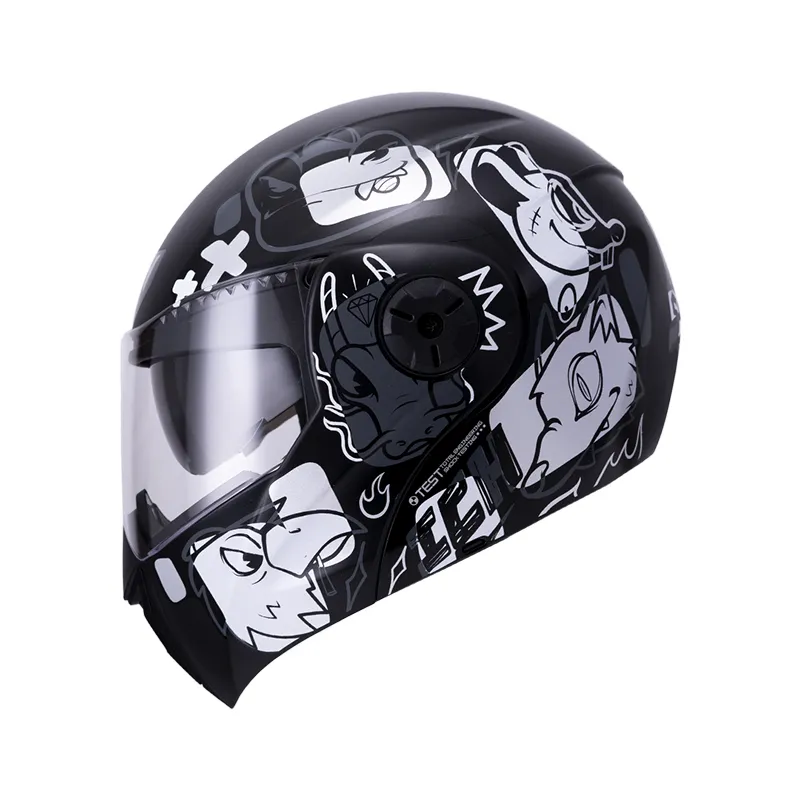 Casco Ich 3110S Kids Wild Soul Negro Brillante/Gris