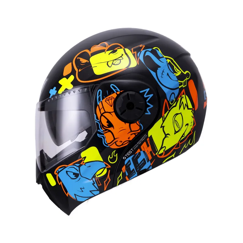 Casco Ich 3110S Kids Wild Soul Negro Mate/Amarillo