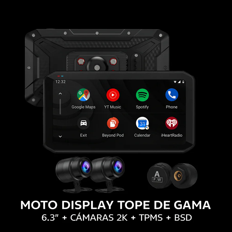 Moto Carplay Maxim 6.25 Dvr 2K/Tpms/Bds