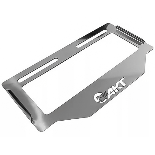 Porta Placa Lamina Plata Akt