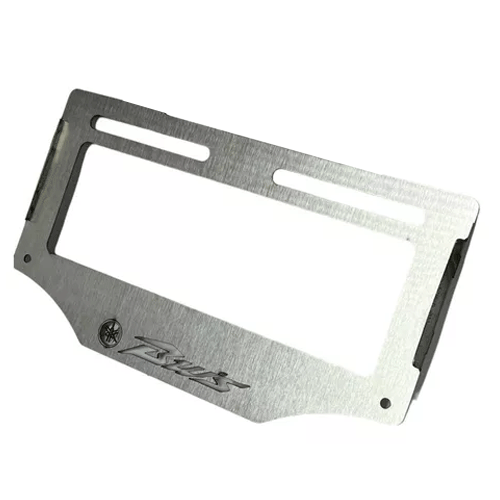 Porta Placa Lamina Plata Bws