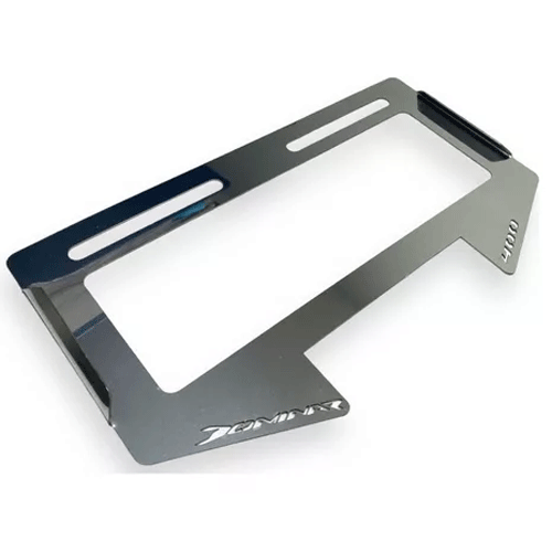Porta Placa Lamina Plata Dominar 400
