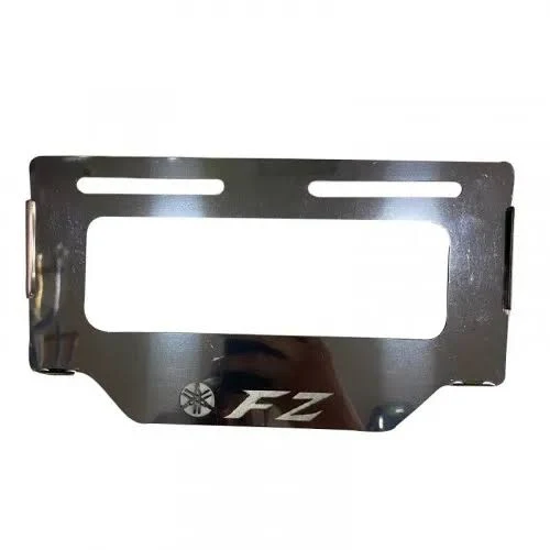 Porta Placa Lamina Plata Fz