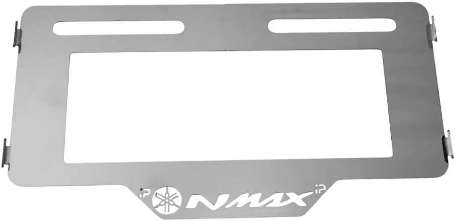 Porta Placa Lamina Plata Nmax