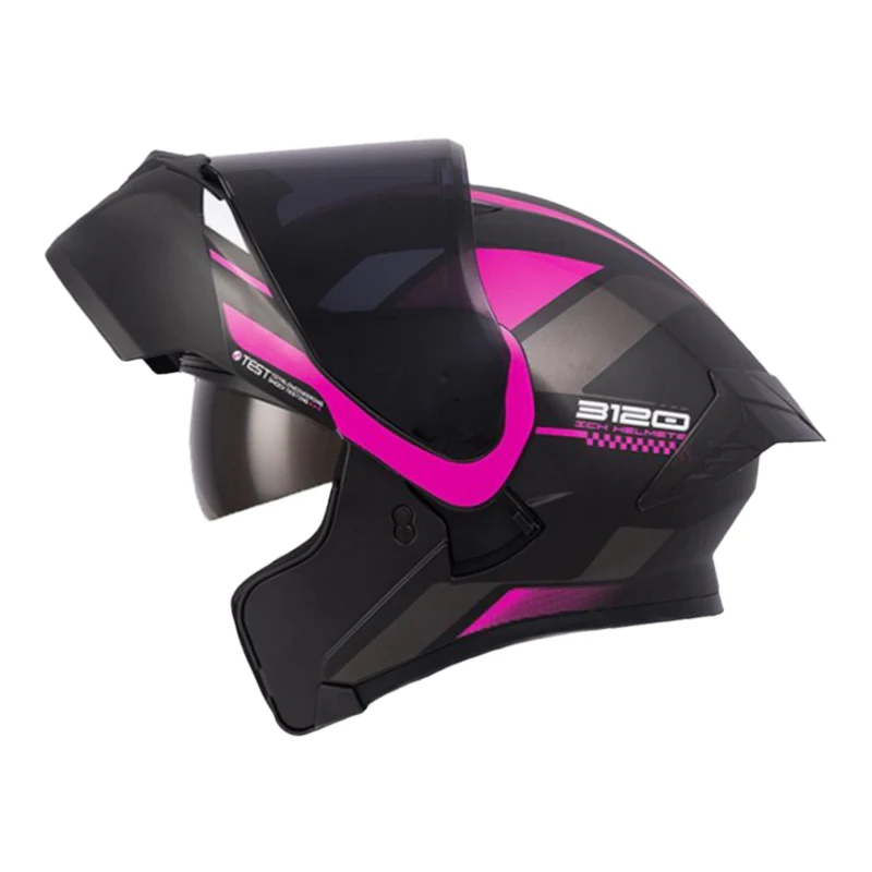 CASCO ICH 3120 ORDANOX NEGRO FUCSIA