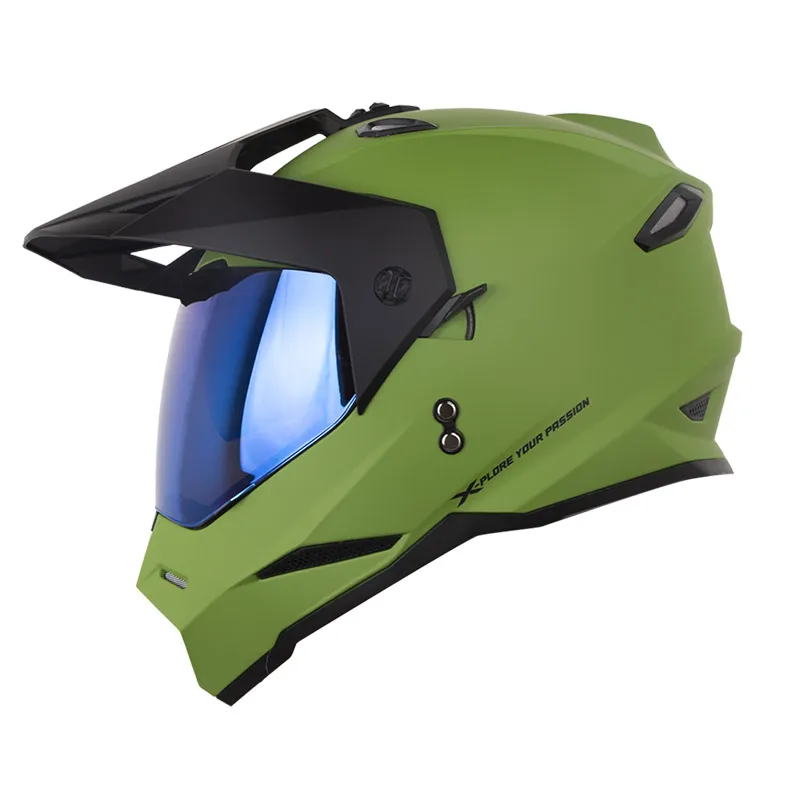 CASCO X-ONE MX328 DV SOLID VERDE NEGRO