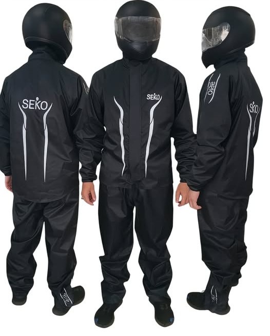 IMPERMEABLE TIPO SUDADERA SEKO NEGRO