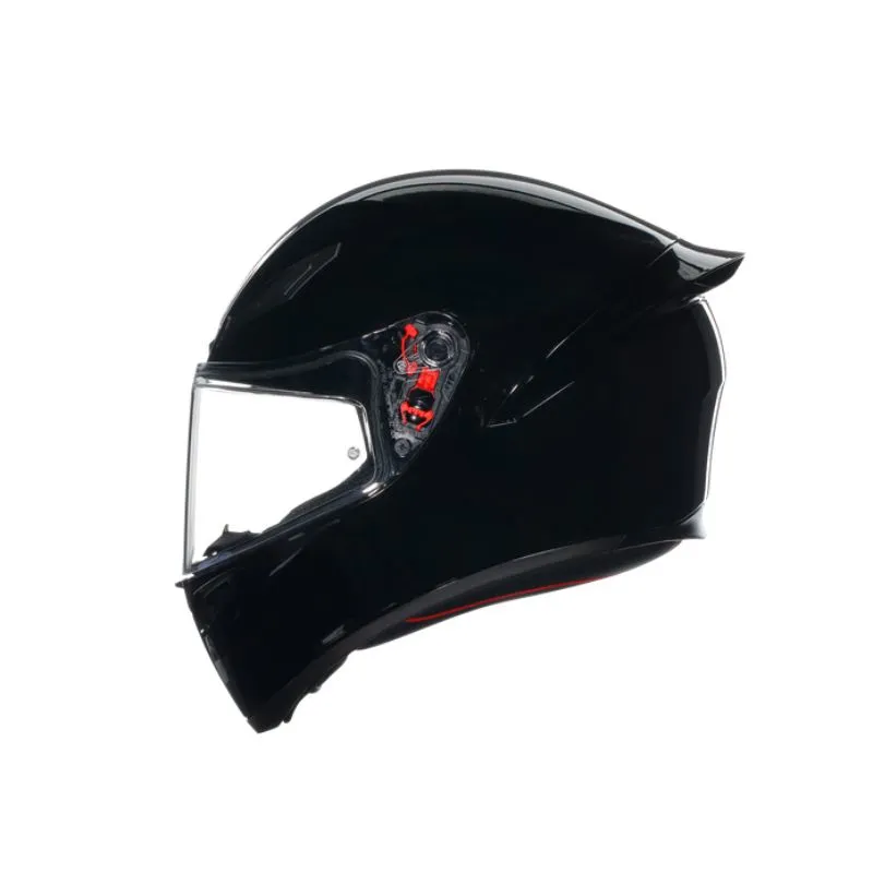 CASCO AGV K-1S MONO SOLID NEGRO BRILLO
