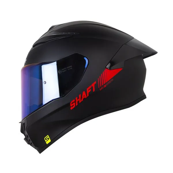 CASCO SHAFT 584 SP SOLID NEGRO ROJO