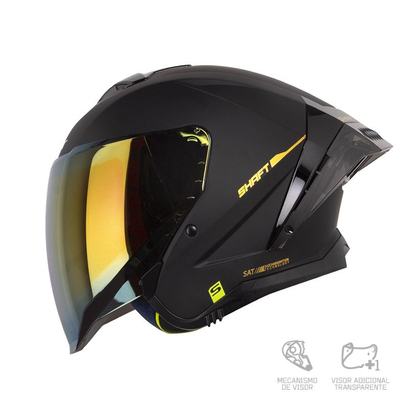 CASCO SHAFT 246 SP SOLID NEGRO DORADO