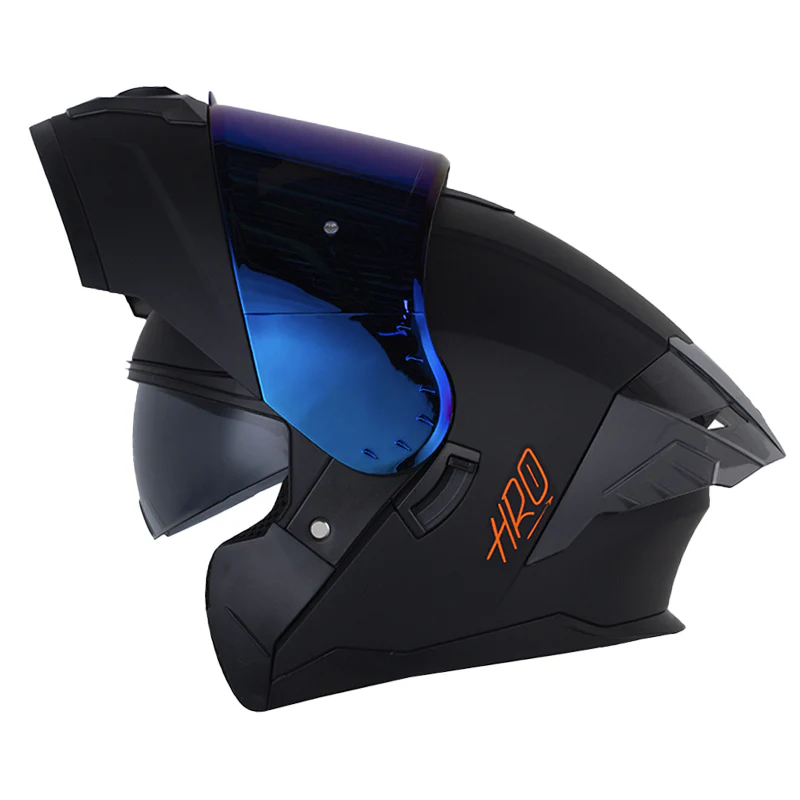 CASCO HRO 3480DV SOLID NEGRO NARANJA MATE