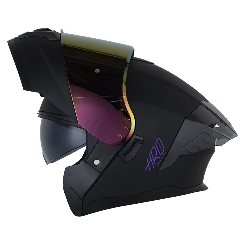 CASCO HRO 3480DV SOLID NEGRO MORADO MATE