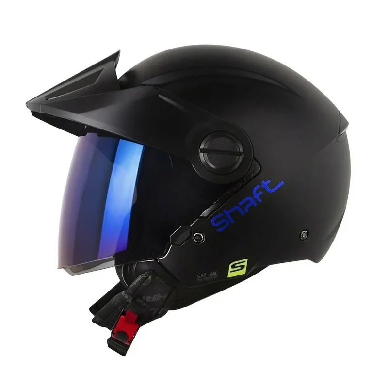 CASCO SHAFT 212 SOLID NEGRO AZUL MATE