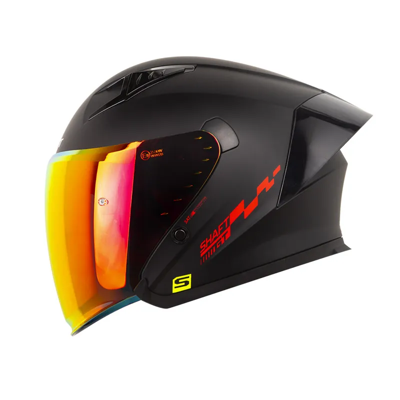 CASCO SHAFT 226 GT SOLID NEGRO ROJO