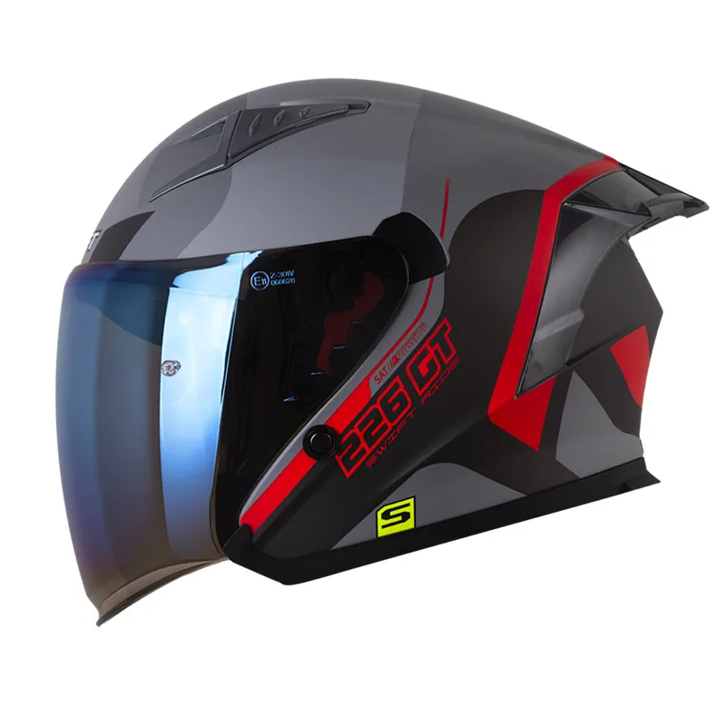 CASCO SHAFT 226 GT MINUET GRIS OSCURO ROJO