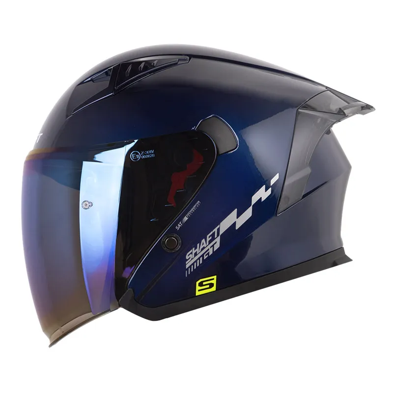 CASCO SHAFT 226 GT SOLID AZUL METALIZADO SILVER