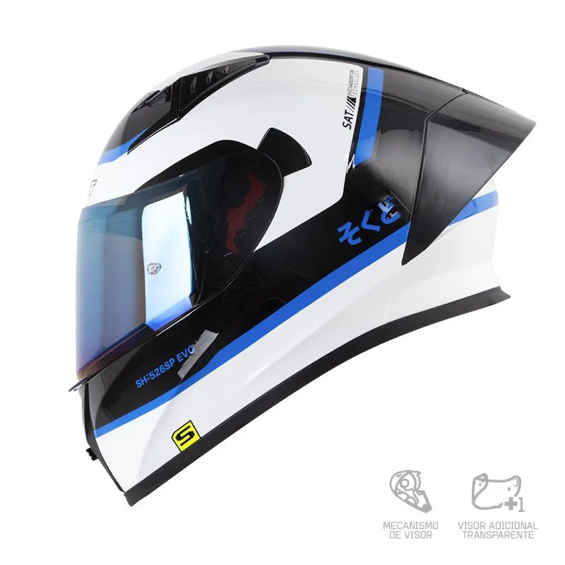 CASCO SHAFT 526SP EVO NIHON NEGRO AZUL