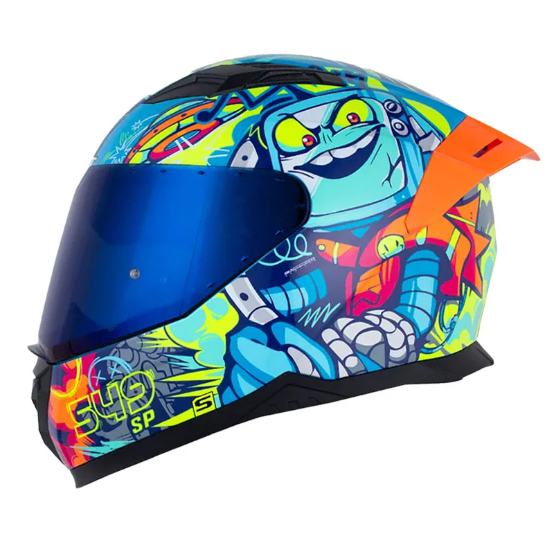 CASCO SHAFT 549 DOOM BOTS AZUL AZUL