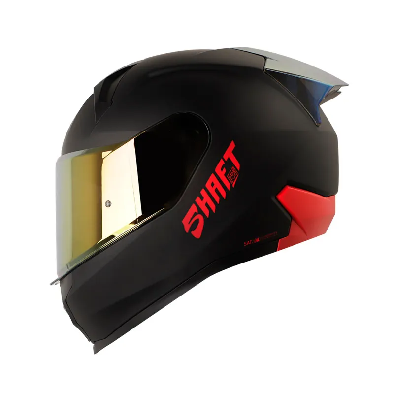 CASCO SHAFT 560 EVO SOLID NEGRO ROJO