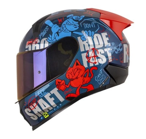 CASCO SHAFT 560 EVO ANARCHY CAMALEON ROJO