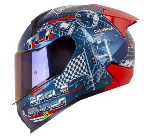 CASCO SHAFT 560 EVO MANKIND CAMALEON ROJO