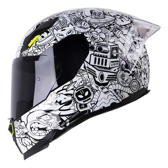 CASCO SHAFT 562R TOON WORLD NEGRO BLANCO