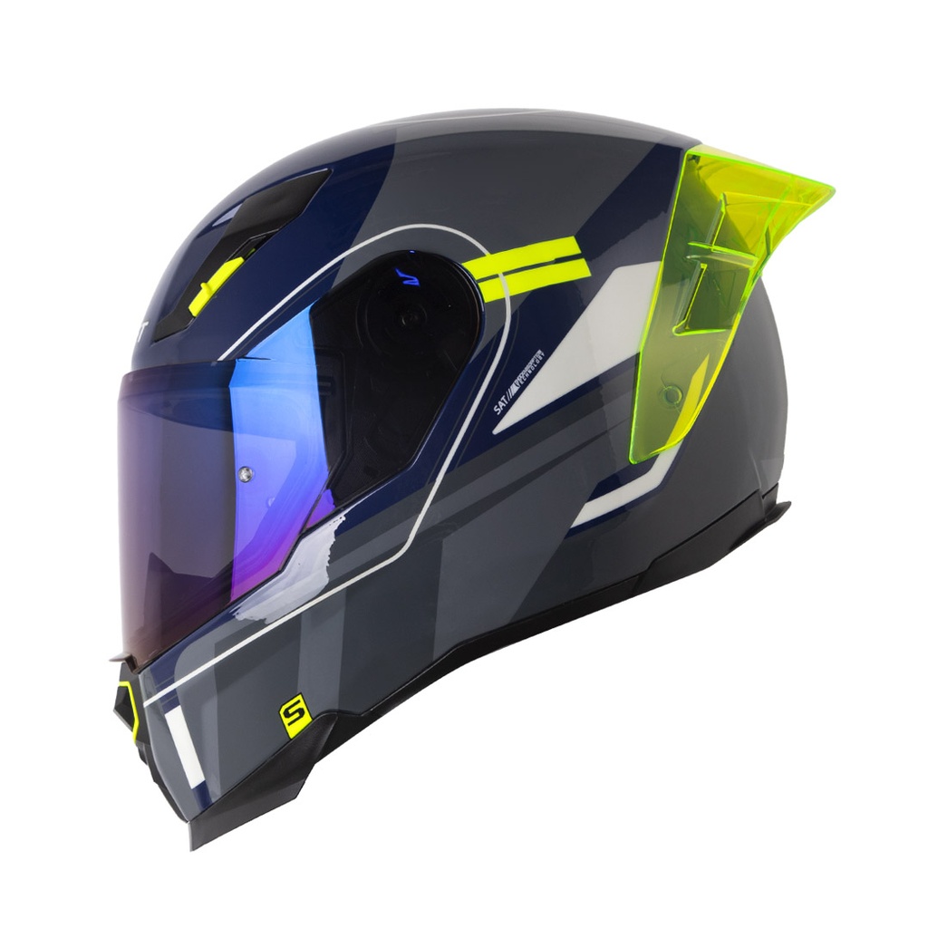 CASCO SHAFT 562R HELLA AZUL OSCURO GRIS CLARO