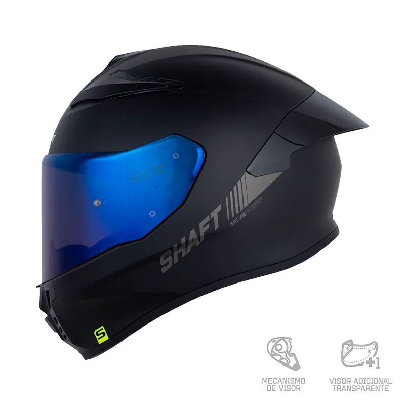 CASCO SHAFT 584 SP SOLID NEGRO GRIS OSCURO
