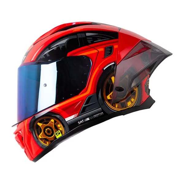 CASCO SHAFT 596 SP SPORT- HEAD ROJO NARANJA
