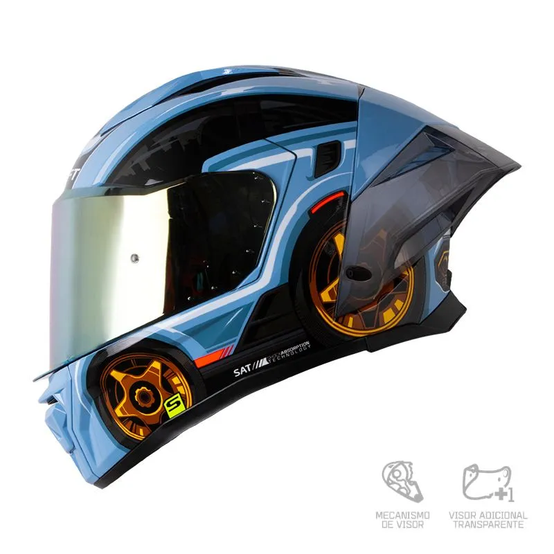 CASCO SHAFT 596 SP SPORT- HEAD AZUL