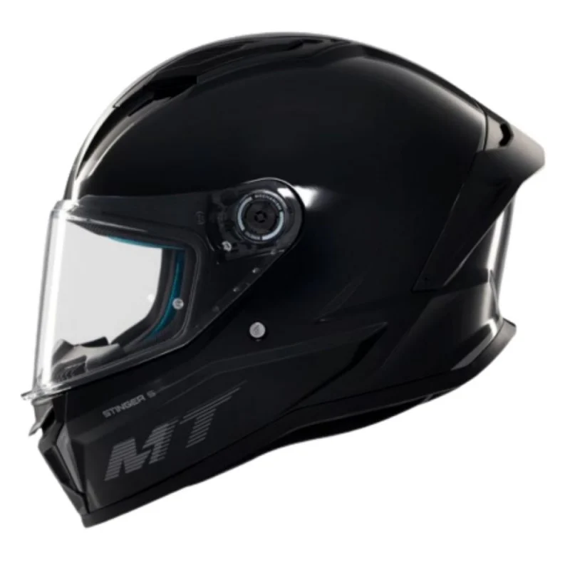 CASCO MT STINGER 2 SOLID NEGRO BRILLO