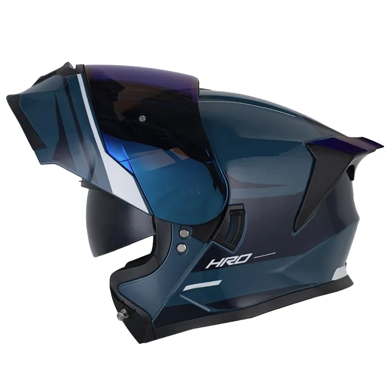 CASCO HRO 3460 AKBAR AZUL GRIS BRILLO