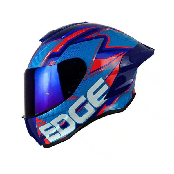 CASCO EDGE SHANGHAI QUARTZ ROJO AZUL MATE