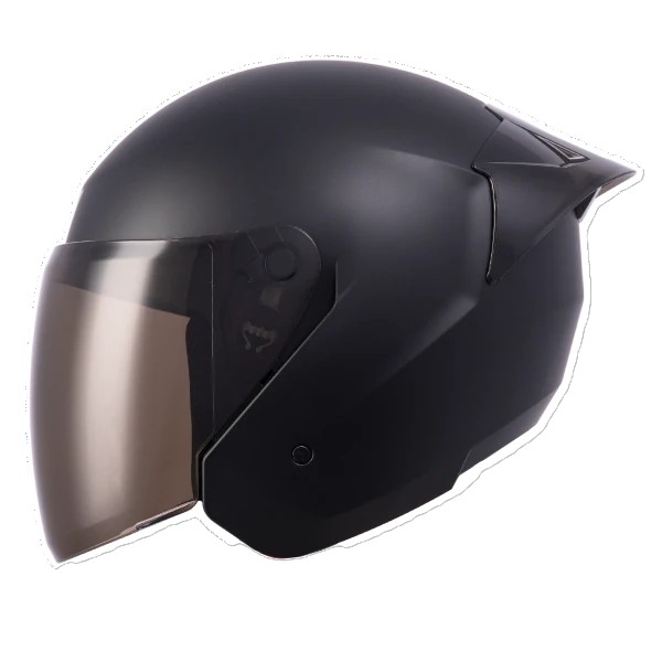 CASCO ICH 101SP SOLID NEGRO MATE SILVER VS SMOKE