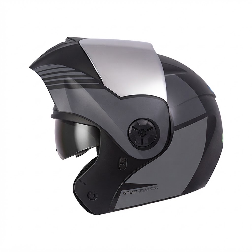 CASCO ICH 3110 XMAL NEGRO GRIS MATE