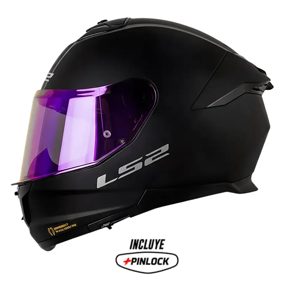 CASCO LS2 FF808 STREAM II SOLID NEGRO MATE