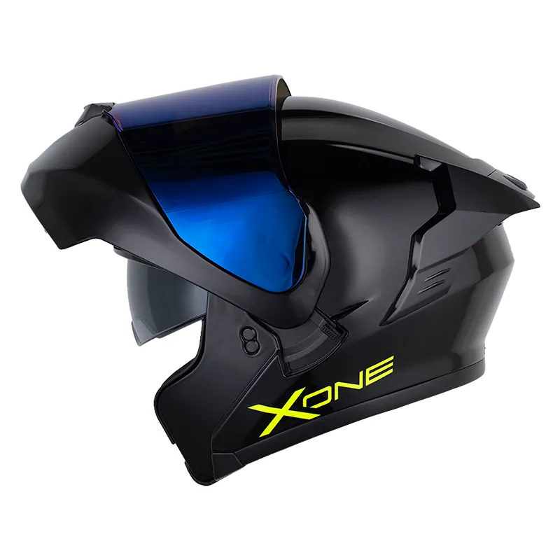 CASCO X-ONE 3000RS SOLID NEGRO AMARILLO BRILLO