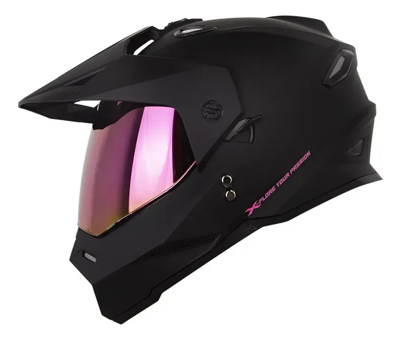 CASCO X-ONE X-MX328DV SOLID NEGRO FUCSIA