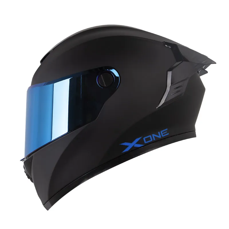 CASCO X-ONE X-500RS SOLID NEGRO AZUL
