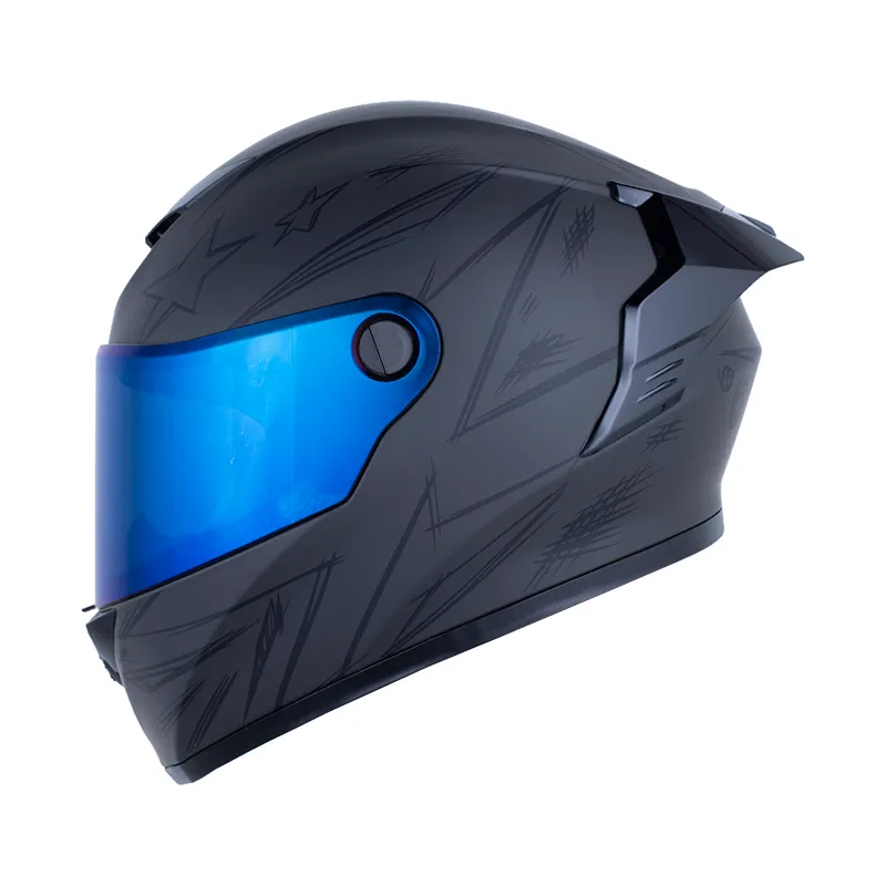 CASCO X-ONE 500RS SCRAWL GRIS OSCURO NEGRO MATE