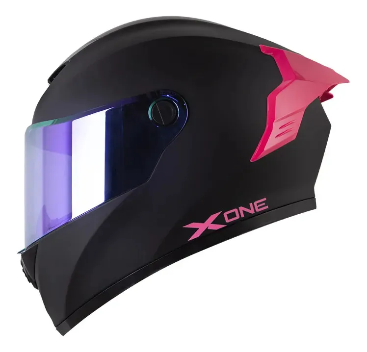 CASCO X-ONE 500RS SOLID NEGRO FUCSIA MATE