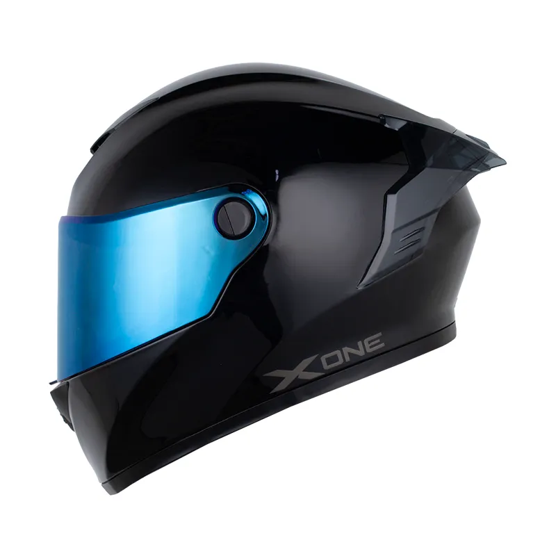 CASCO X-ONE X-500RS SOLID NEGRO GRIS OSCURO BRILLO