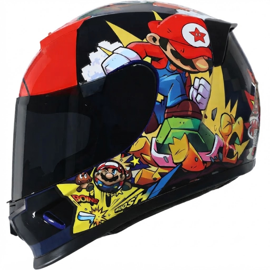 CASCO XTRONG XTR-002 MARIUS NEGRO BRILLO