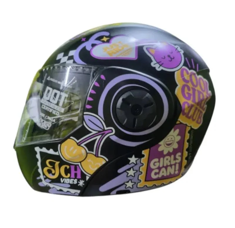 CASCO ICH 3110S SPARKS NEGRO MORADO MATE