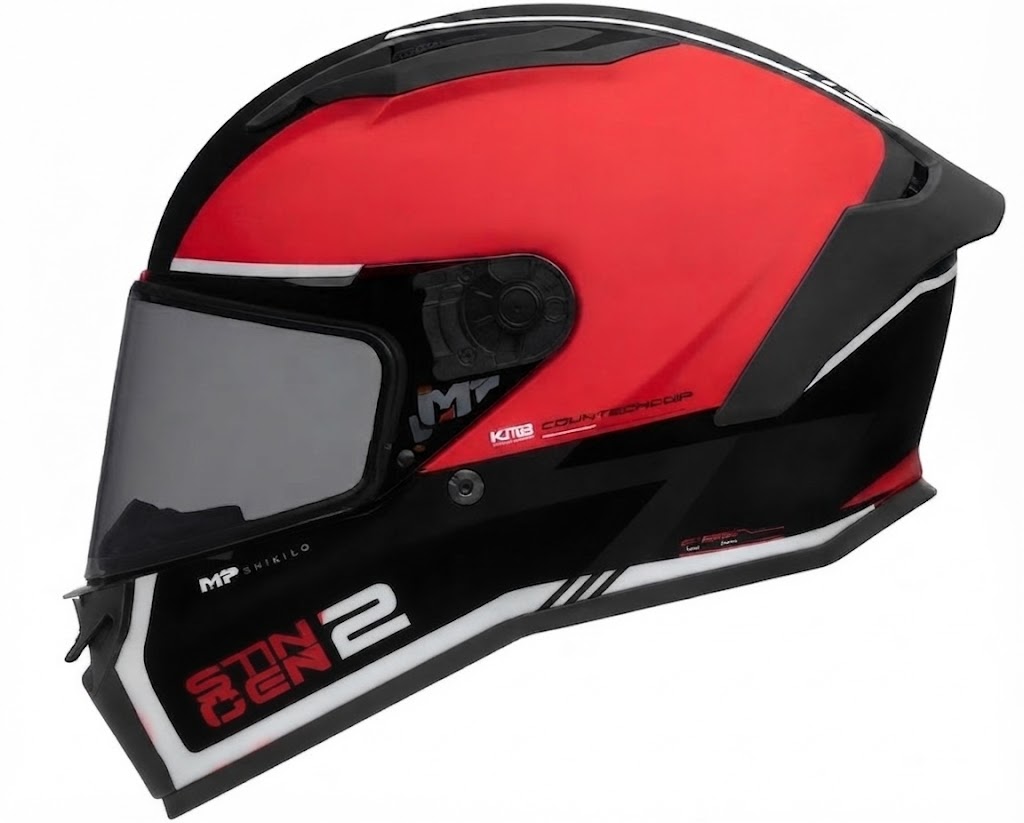CASCO MT STINGER 2 CORE ROJO BRILLO