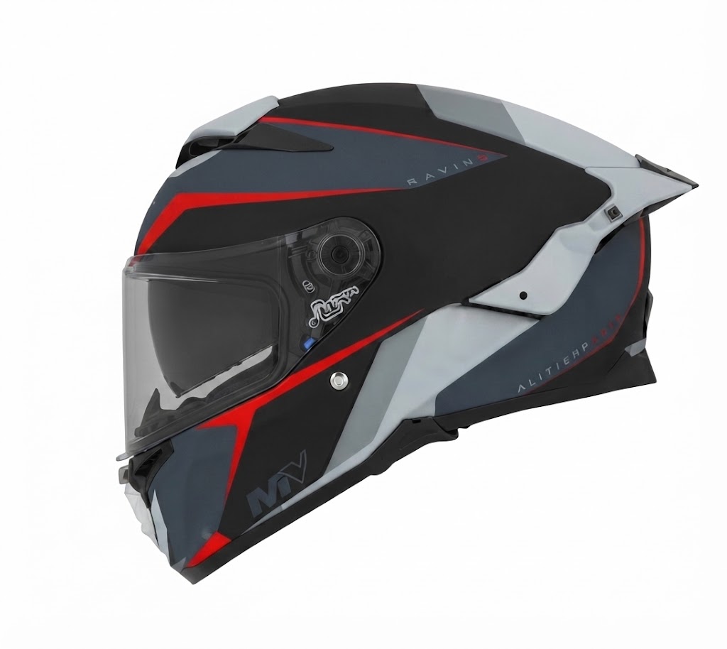 CASCO MT THUNDER 4 SV WIND TUNNEL BLANCO ROJO BRILLO