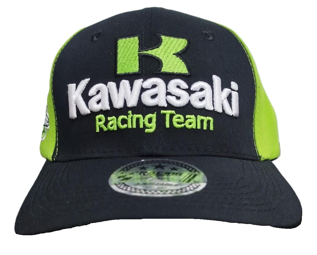 GORRA 3A KAWASAKI RACING NEGRO VERDE
