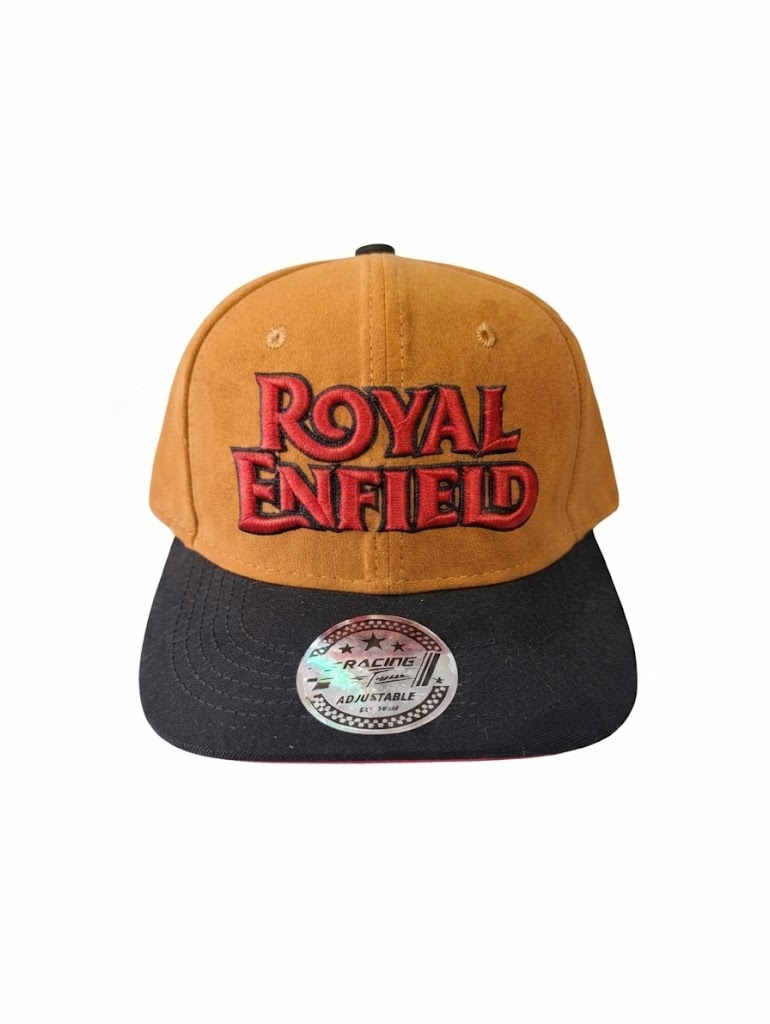 GORRA 3A ROYAL ENFIELD FELPA CAFÉ NEGRO